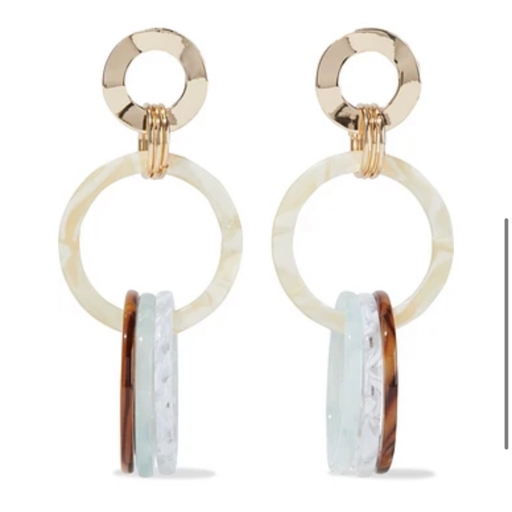 Iris & Ink Statement Linked Hoops Earrings - image 2